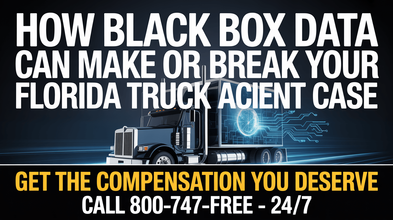 How Black Box Data Can Make or Break Your Florida Truck Accident Case