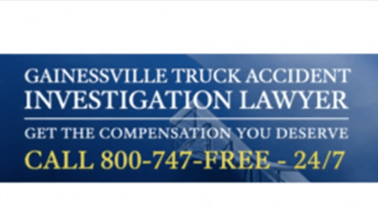 Abogado de Investigación de Accidentes de Camiones en Gainesville
