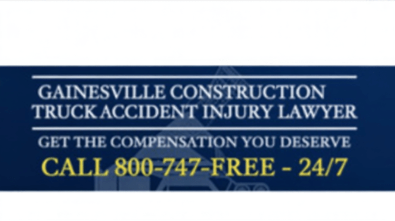 Abogado de lesiones por accidente de camión de construcción en Gainesville