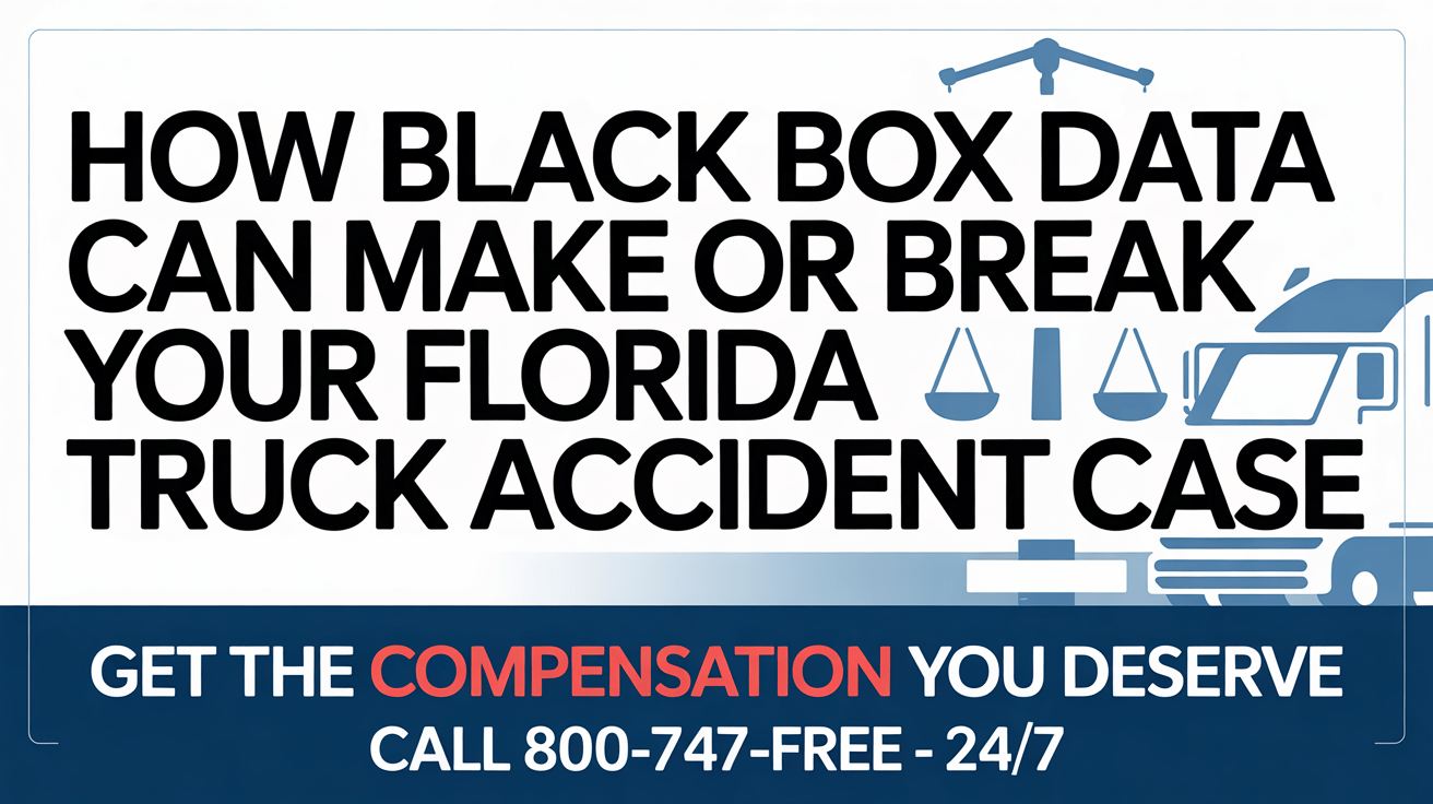 How Black Box Data Can Make or Break Your Florida Truck Accident Case
