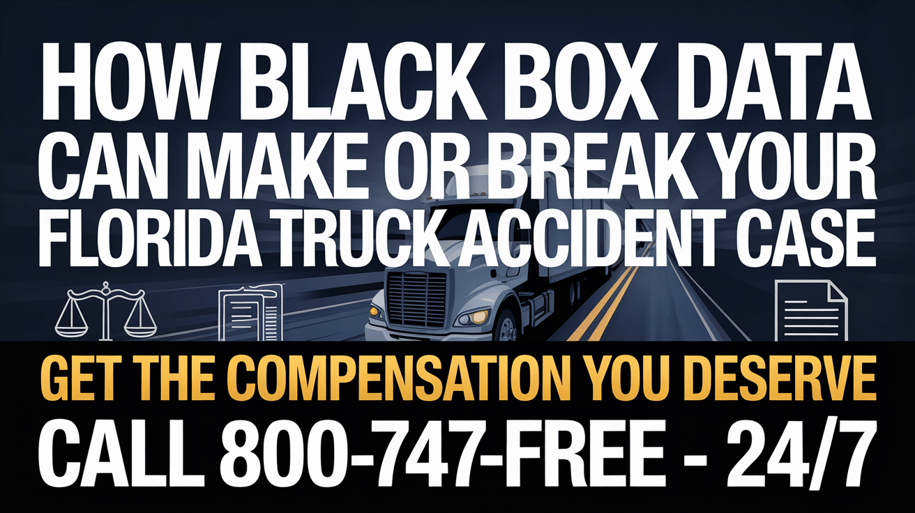 How Black Box Data Can Make or Break Your Florida Truck Accident Case