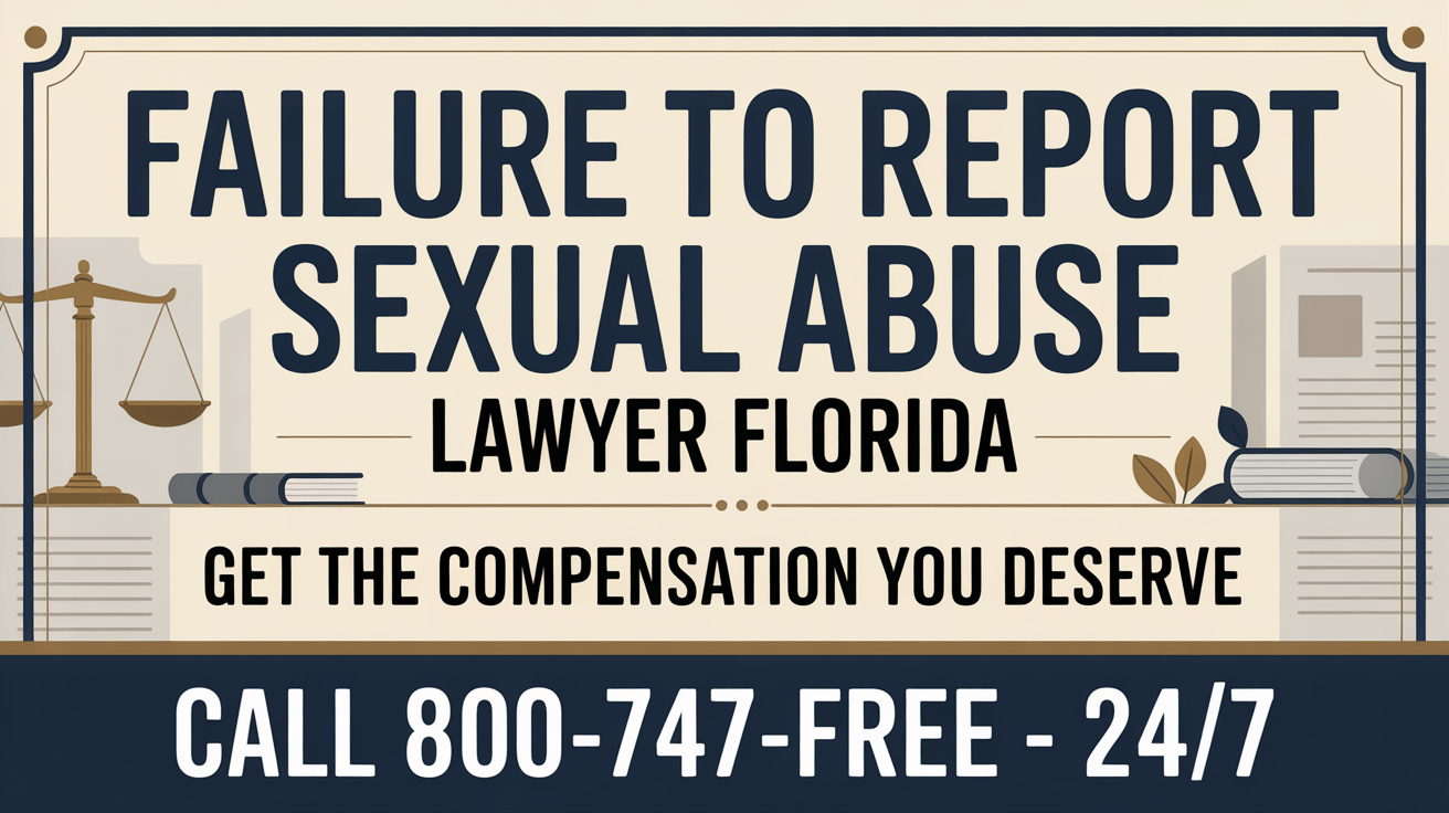 Abogado por el fracaso en reportar abuso sexual en Florida