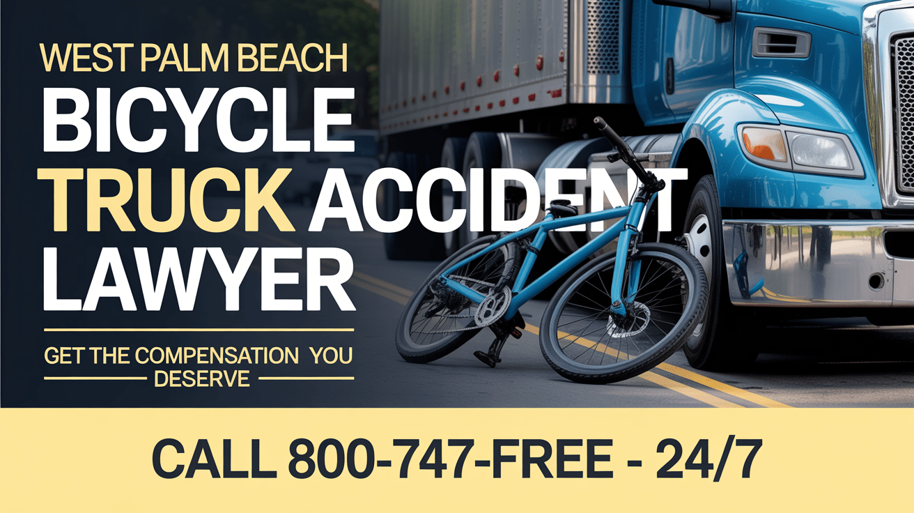 Abogado de Lesiones por Accidentes de Camiones de Bicicletas en West Palm Beach