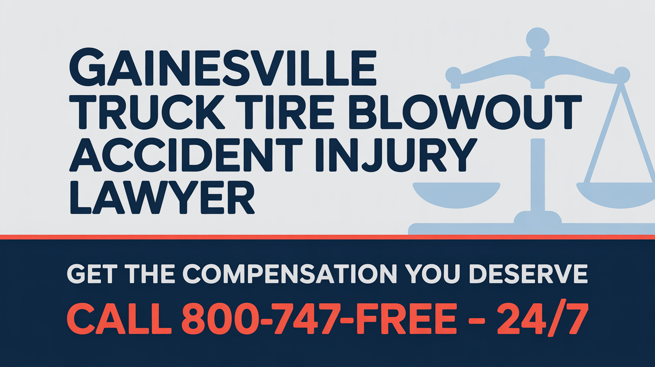 Gainesville Truck Tire Blowout Accident Injury Lawyer