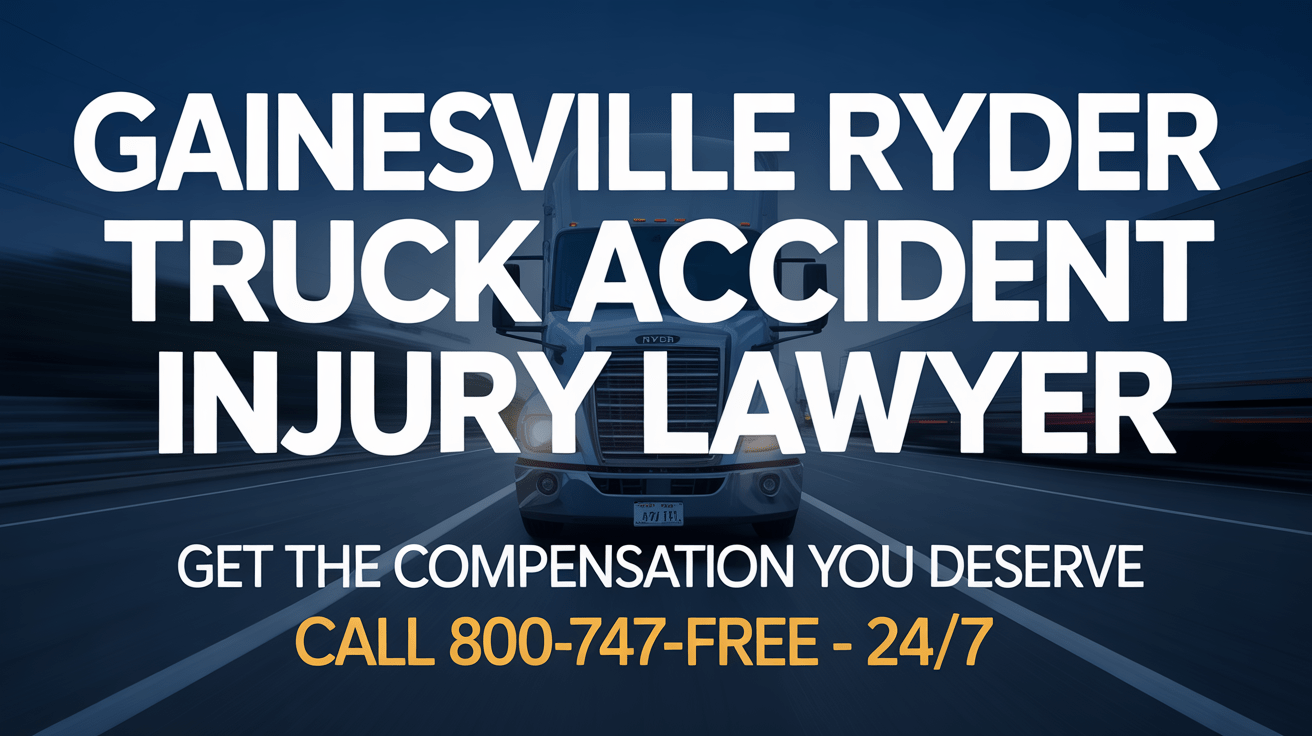 Abogado de lesiones por accidente de camión Ryder en Gainesville