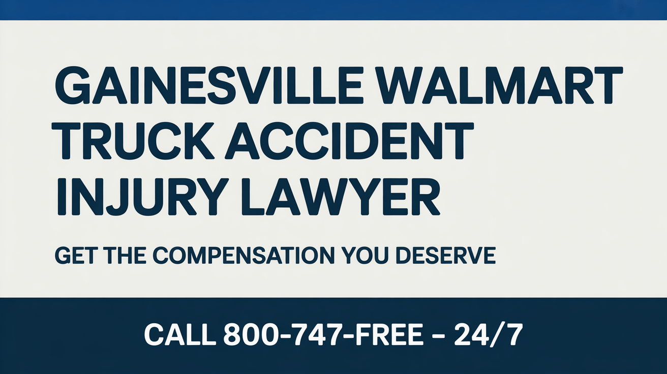 Abogado de lesiones por accidente de camión en Walmart de Gainesville