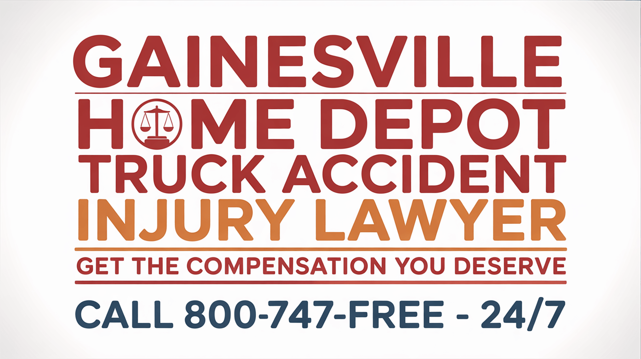 Abogado de Lesiones por Accidentes de Camiones de Home Depot en Gainesville