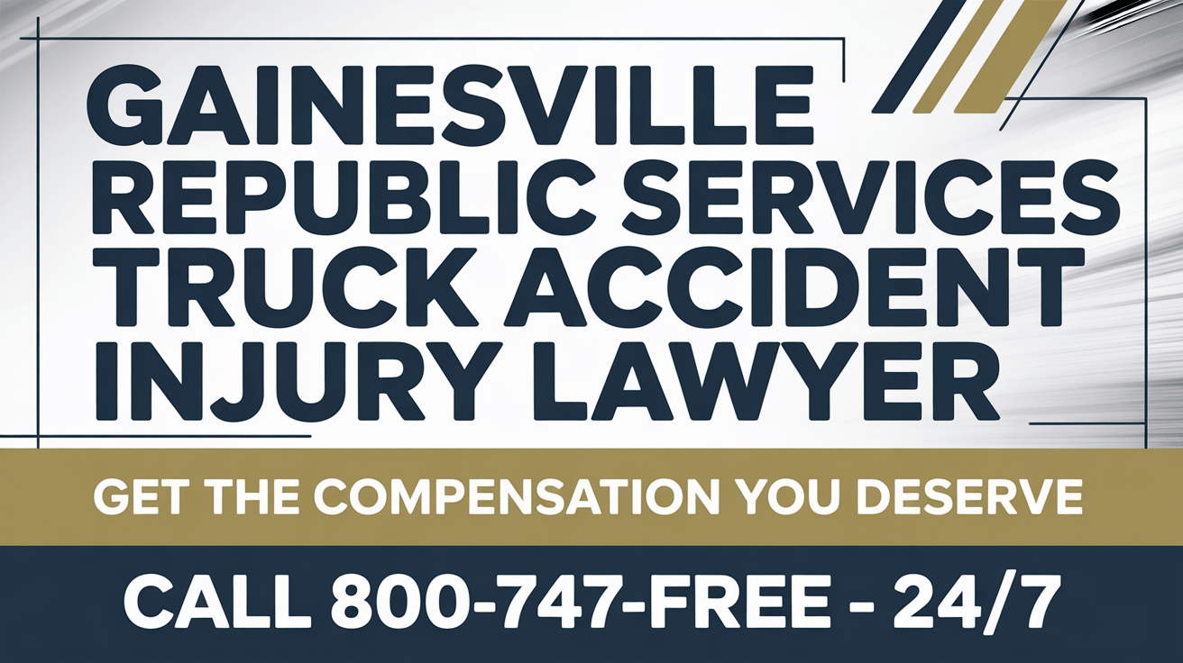 Abogado de Lesiones por Accidentes de Camiones de Gainesville Republic Services