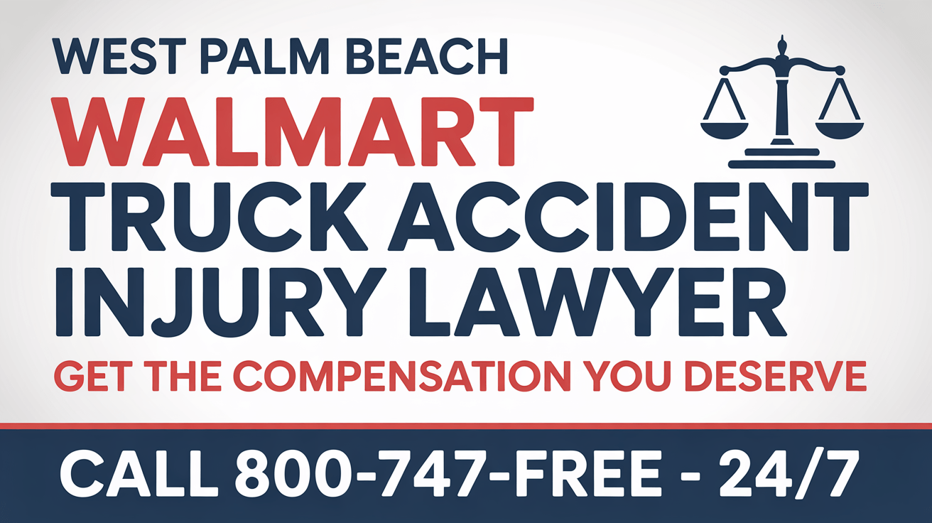 Abogado de lesiones por accidente de camión de Walmart en West Palm Beach