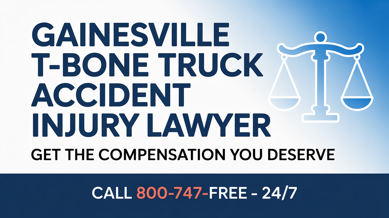 Abogado de lesiones por accidente de camión T-Bone en Gainesville