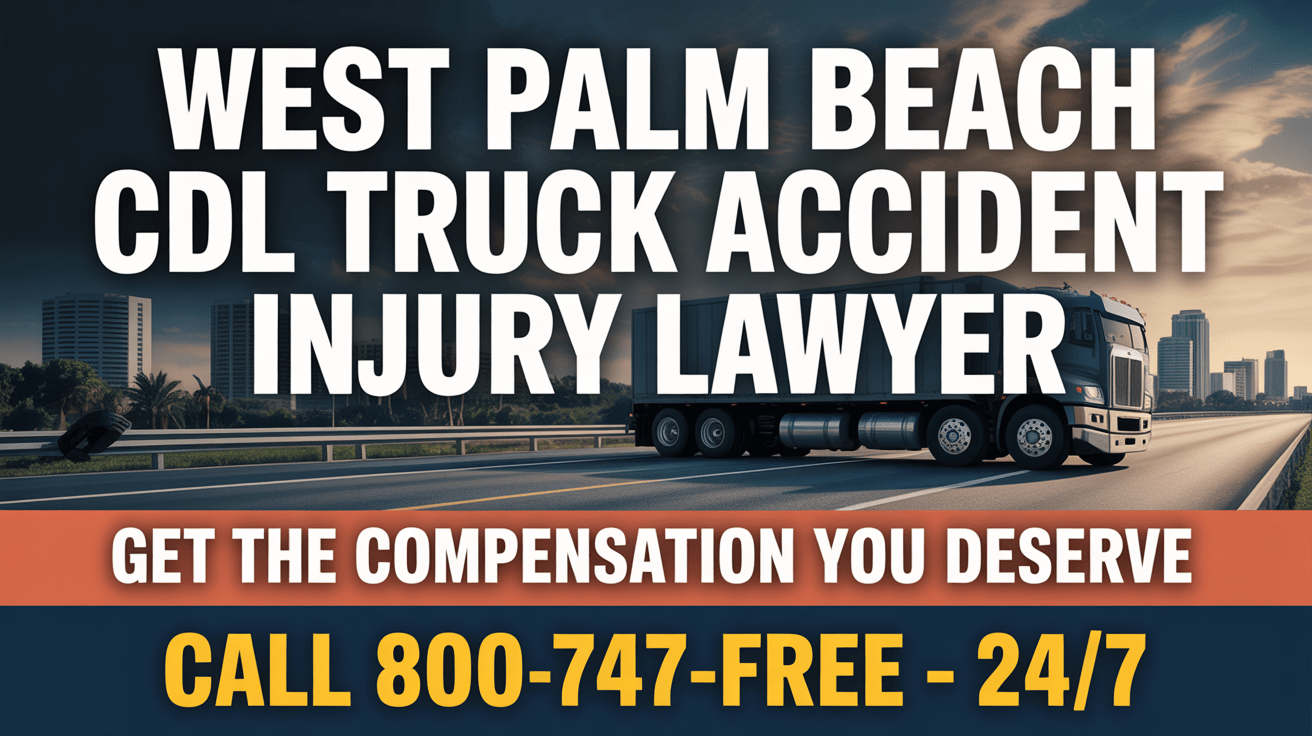Abogado de lesiones por accidente de camión CDL en West Palm Beach