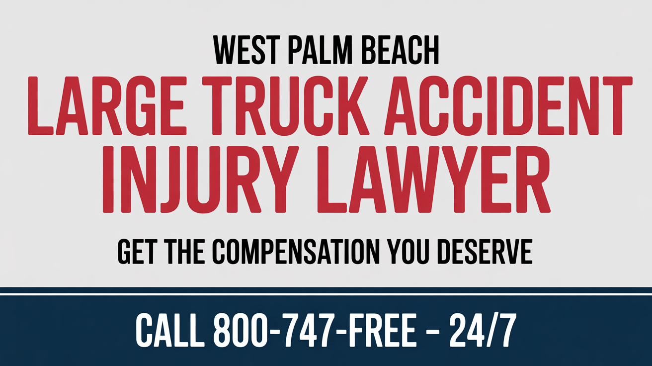 Abogado de Lesiones por Accidente de Camión Grande en West Palm Beach