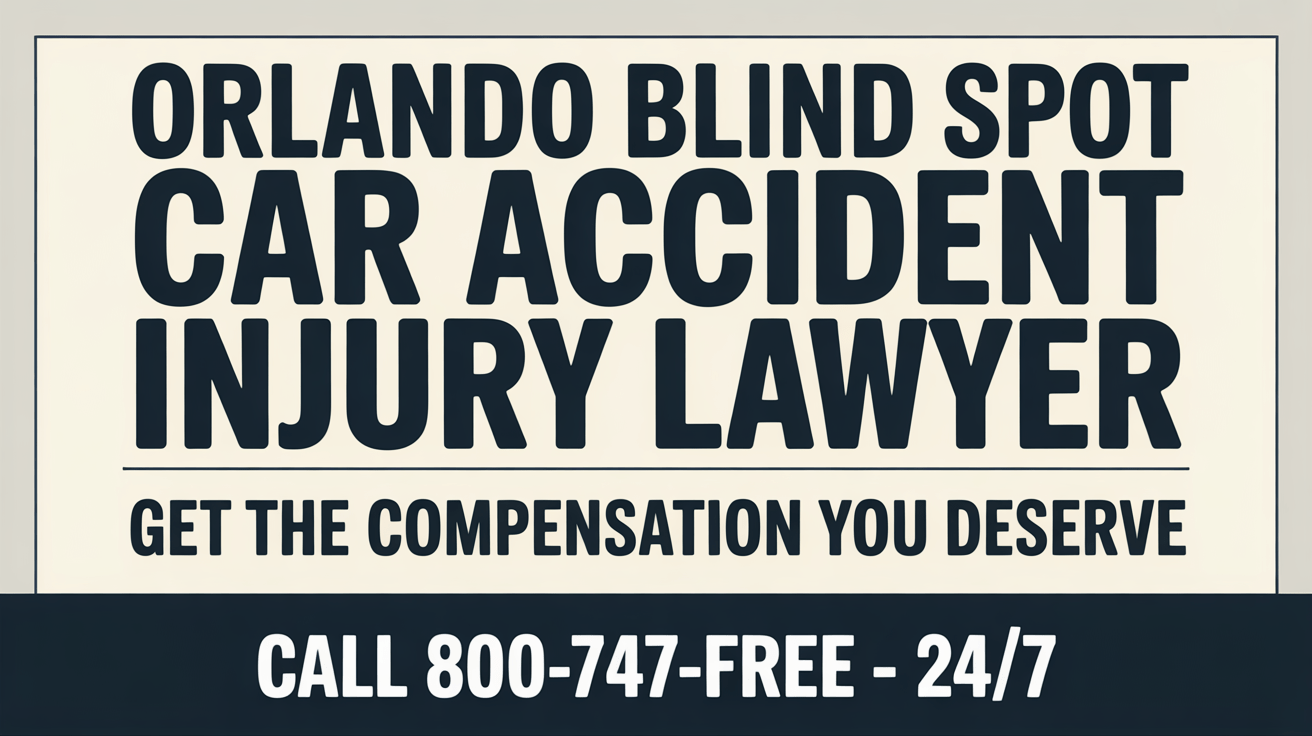 Abogado de lesiones por accidente de automóvil en punto ciego en Orlando