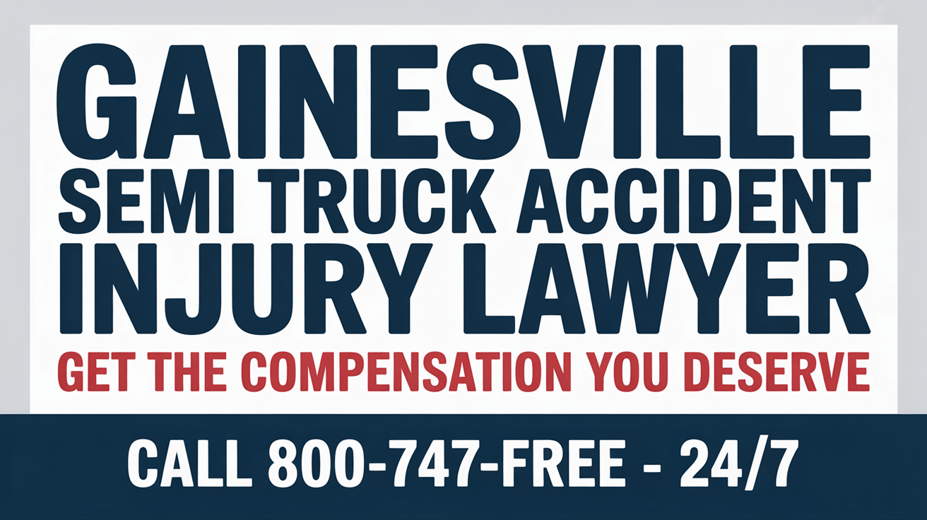 Gainesville Semi Truck Accident Injury Lawyer