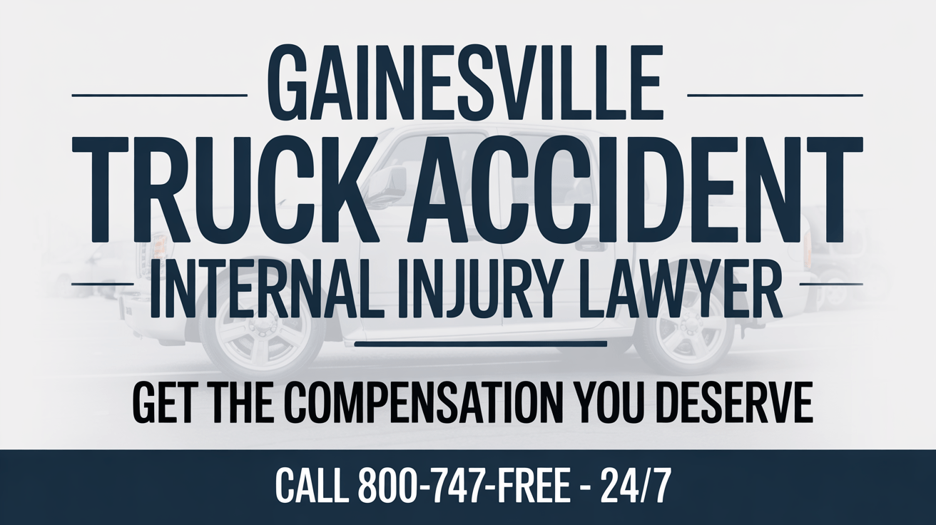 Abogado de Lesiones Internas por Accidente de Camión en Gainesville