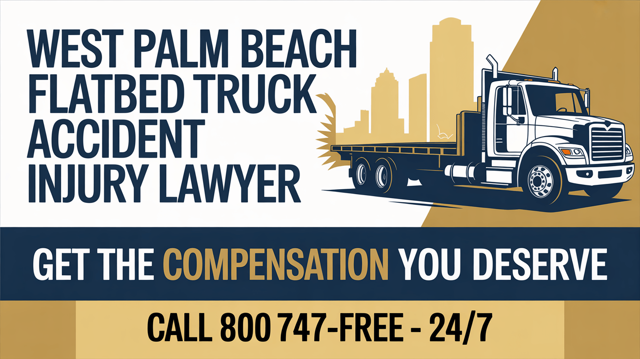 Abogado de Lesiones por Accidentes de Camiones de Plataforma en West Palm Beach