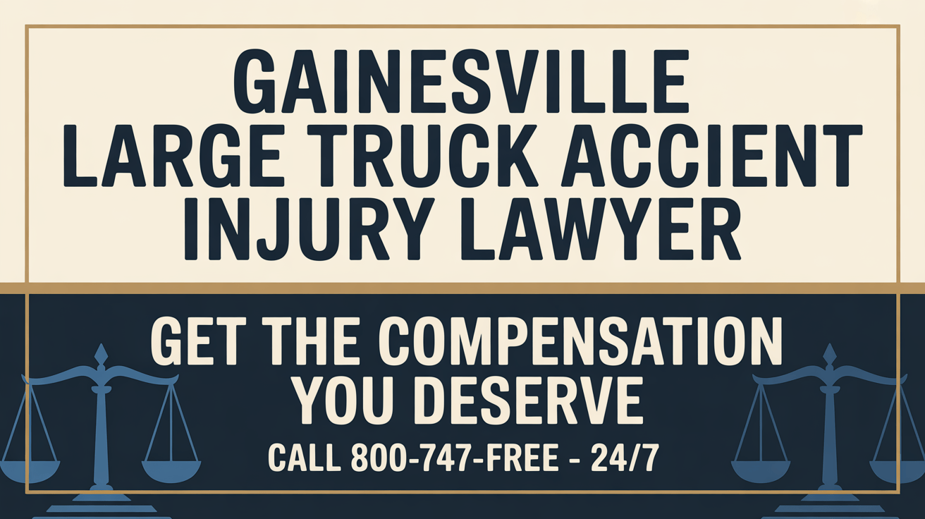 Abogado de lesiones por accidente de camión grande en Gainesville