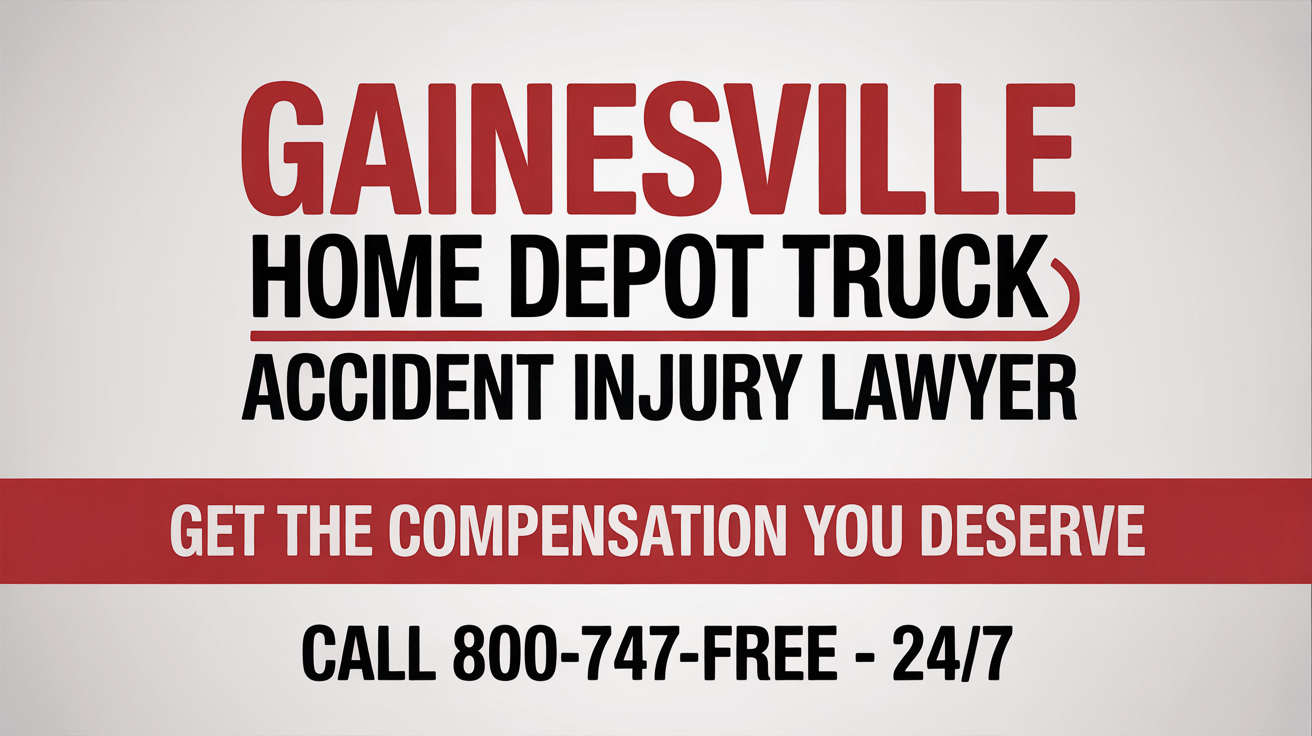 Abogado de lesiones por accidente de camión de Gainesville Home Depot