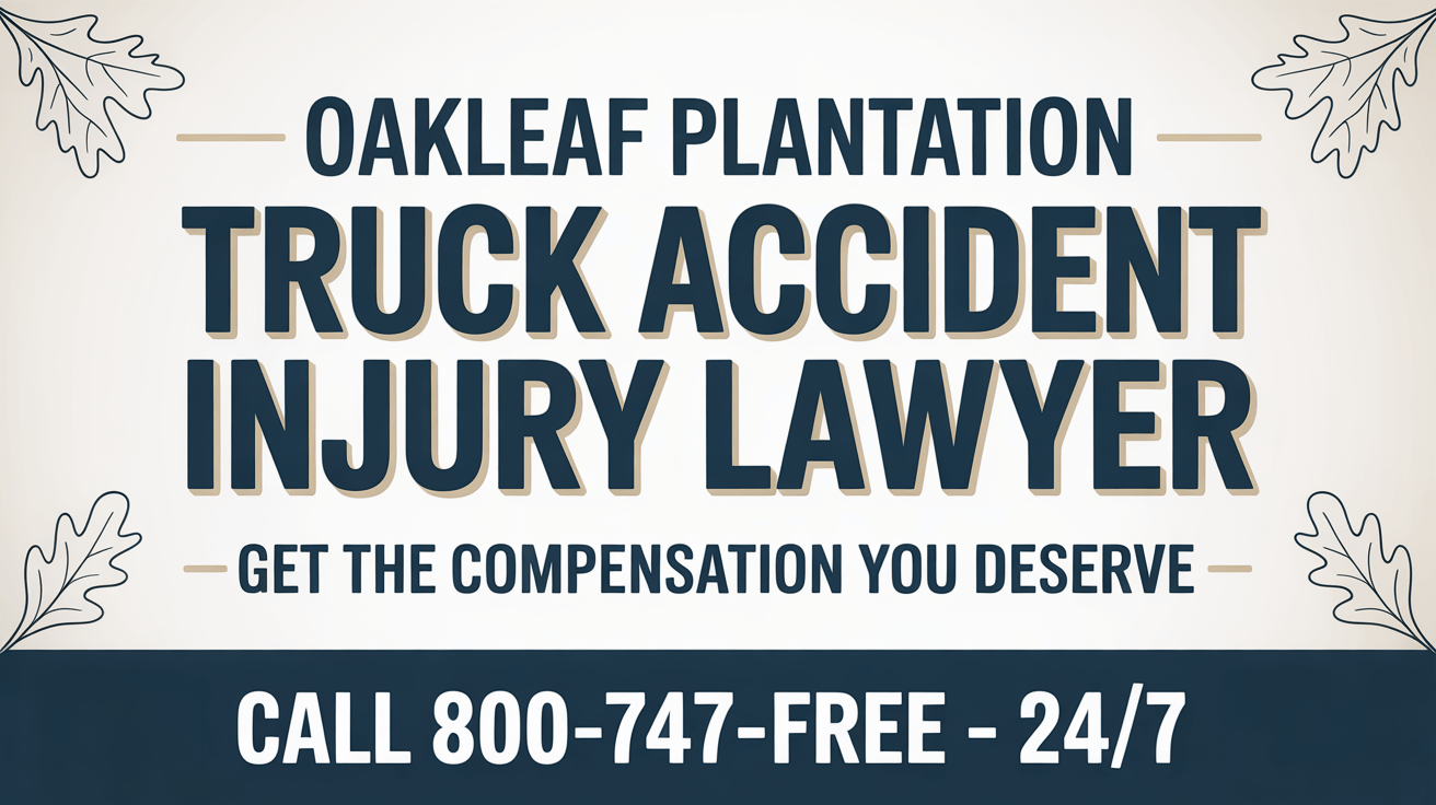 Oakleaf Plantation Truck Accident Injury Lawyer