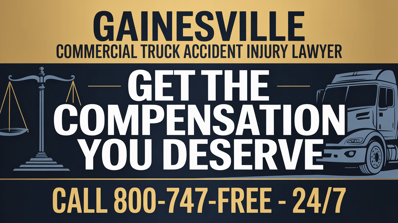 Gainesville Commercial Truck Accident Injury Lawyer