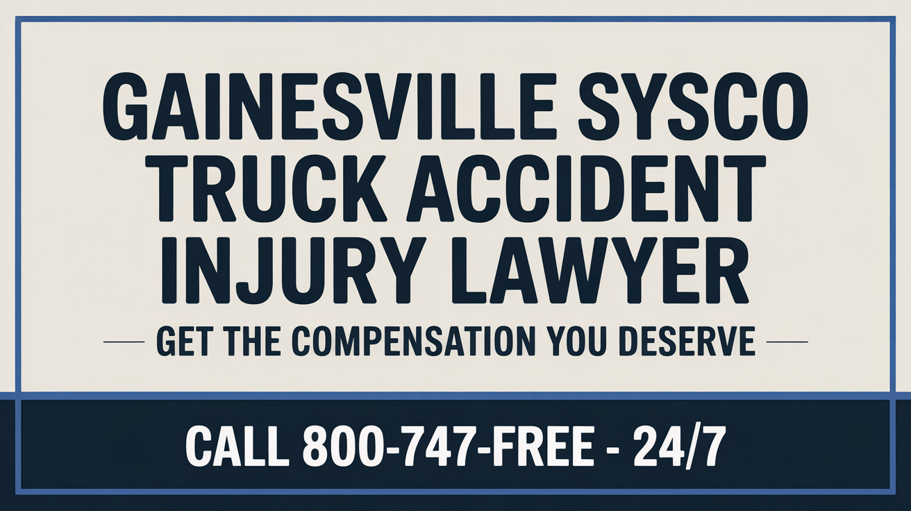 Abogado de Lesiones por Accidente de Camión de Gainesville Sysco
