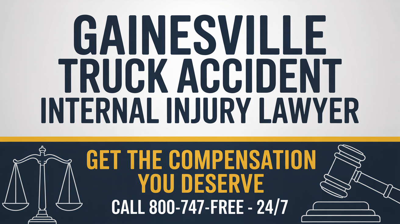 Abogado de lesiones internas por accidente de camión en Gainesville