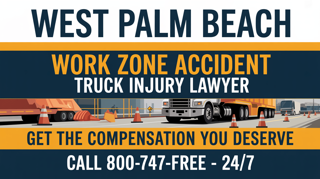 West Palm Beach Work Zone Truck Accident Injury Lawyer