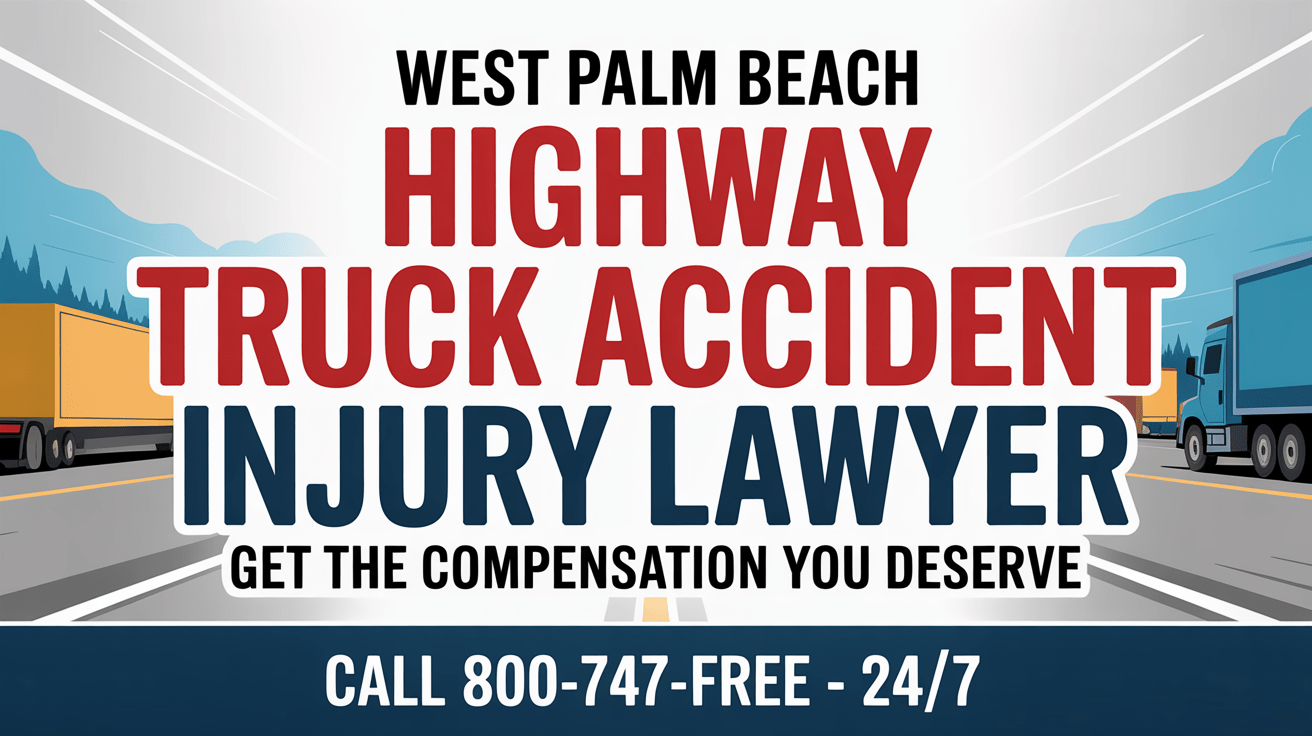 Abogado de lesiones por accidente de camión en la autopista de West Palm Beach