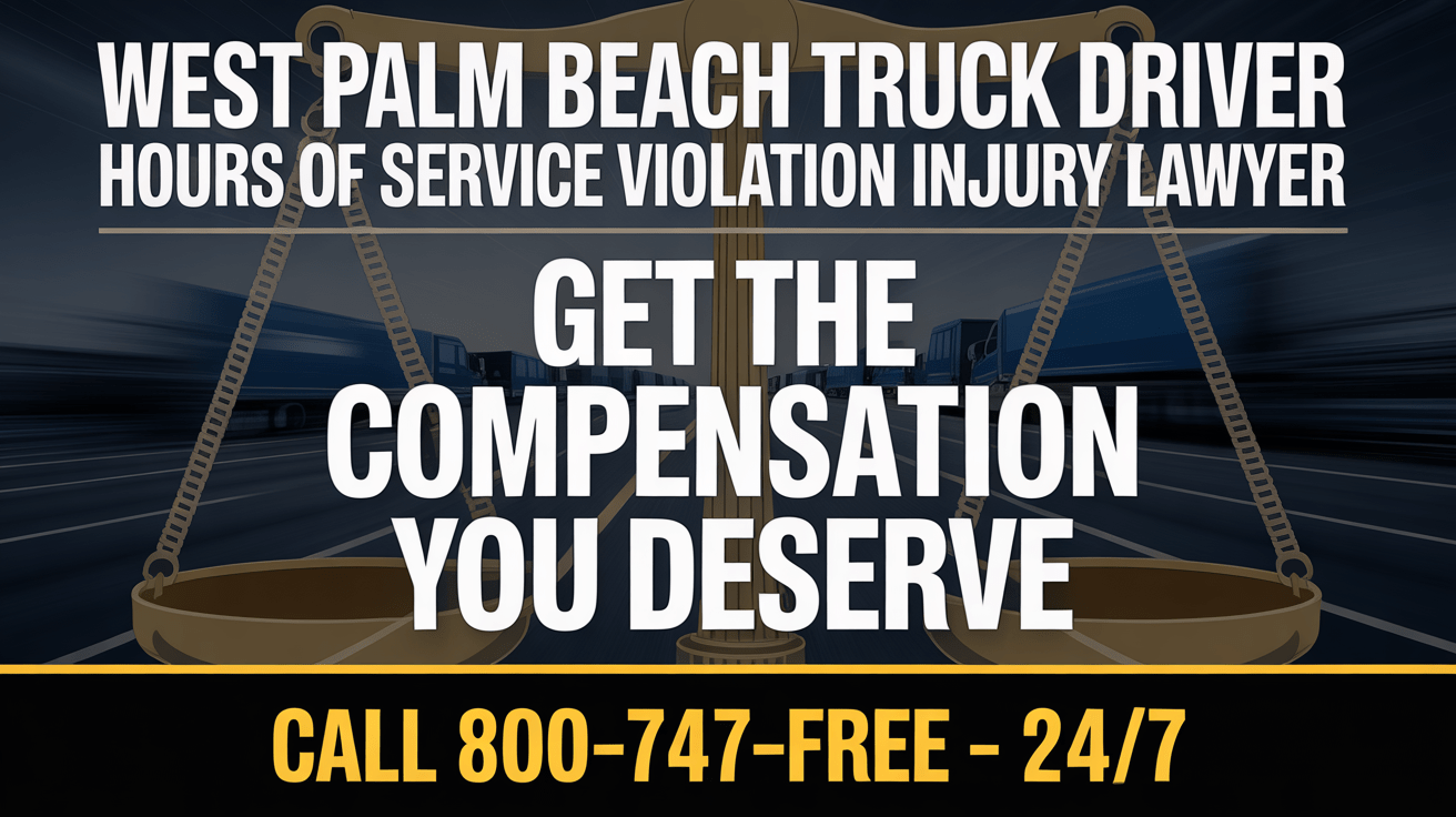 Abogado de Lesiones por Violación de Horas de Servicio de Camionero en West Palm Beach