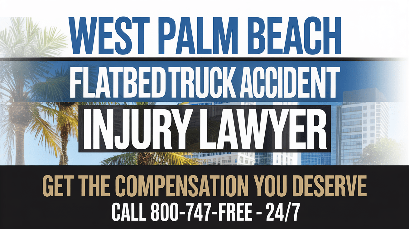 Abogado de Lesiones por Accidentes de Camiones de Plataforma en West Palm Beach