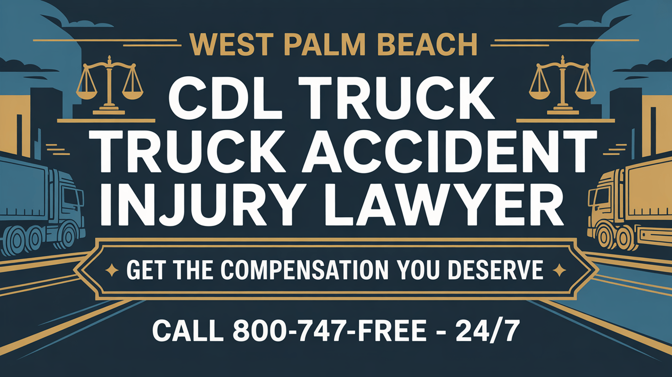 Abogado de Lesiones por Accidente de Camión CDL en West Palm Beach