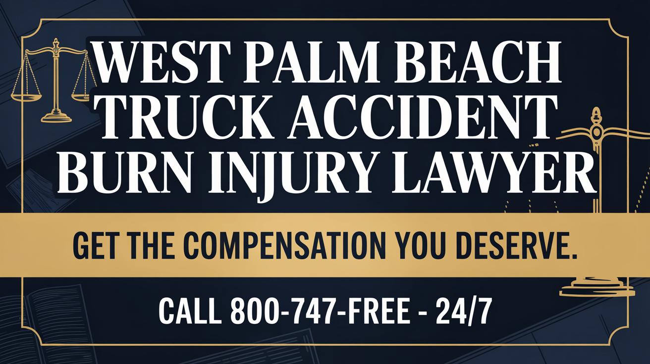 Abogado de lesiones por quemaduras en accidentes de camiones en West Palm Beach