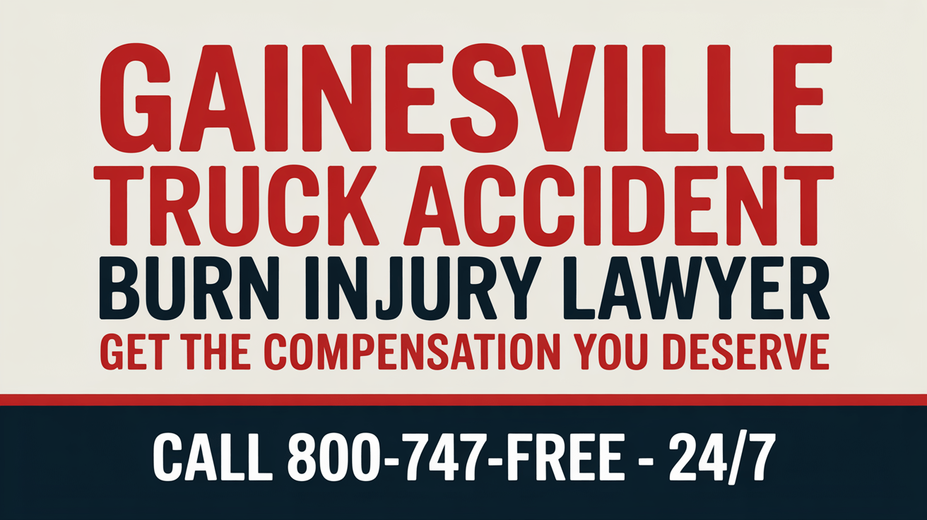 Abogado de lesiones por quemaduras en accidentes de camiones en Gainesville