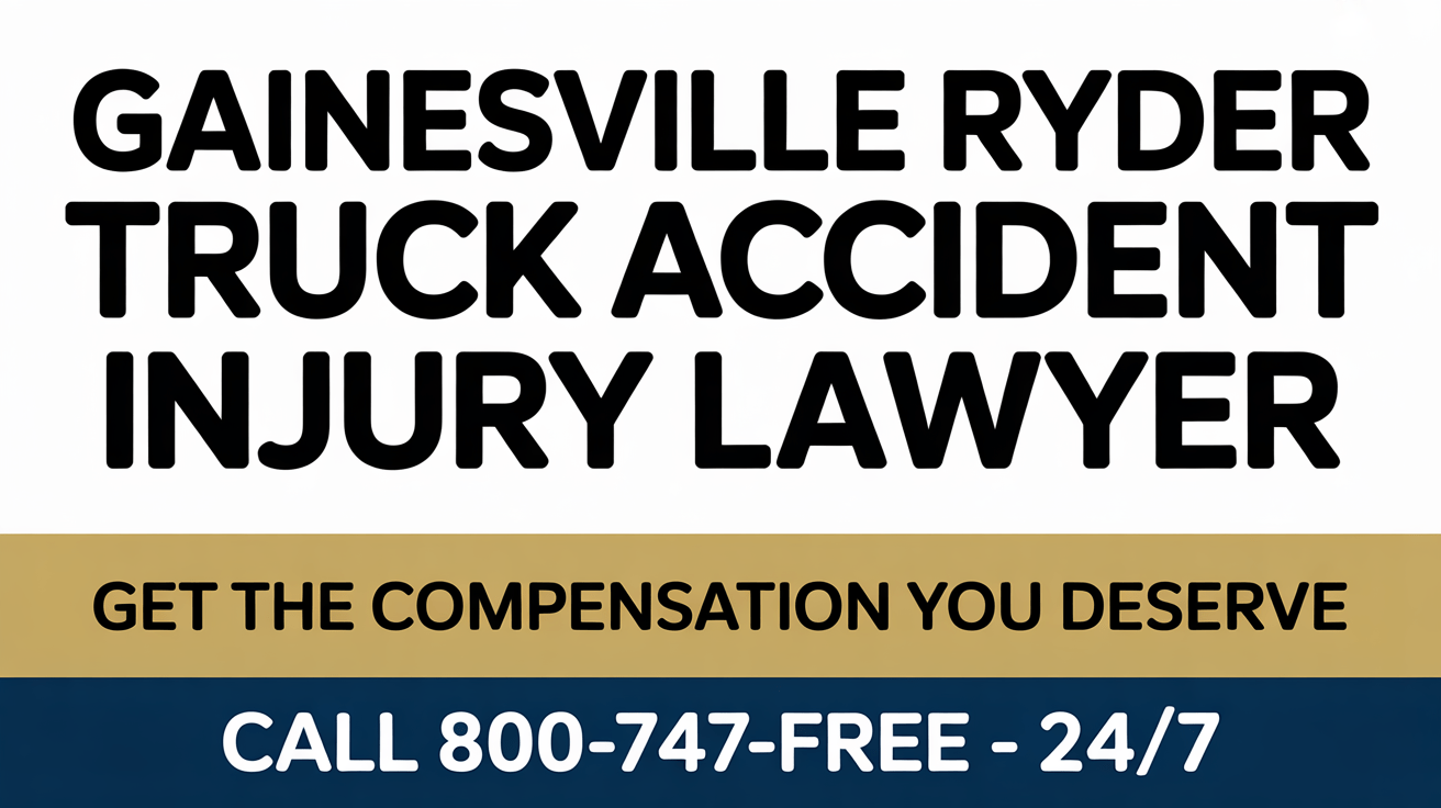 Abogado de lesiones por accidente de camión Ryder en Gainesville