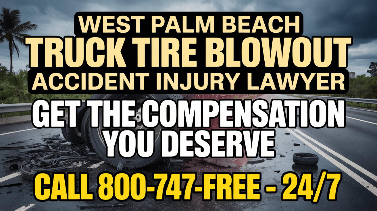 West Palm Beach Truck Tire Blowout Accident Injury Lawyer