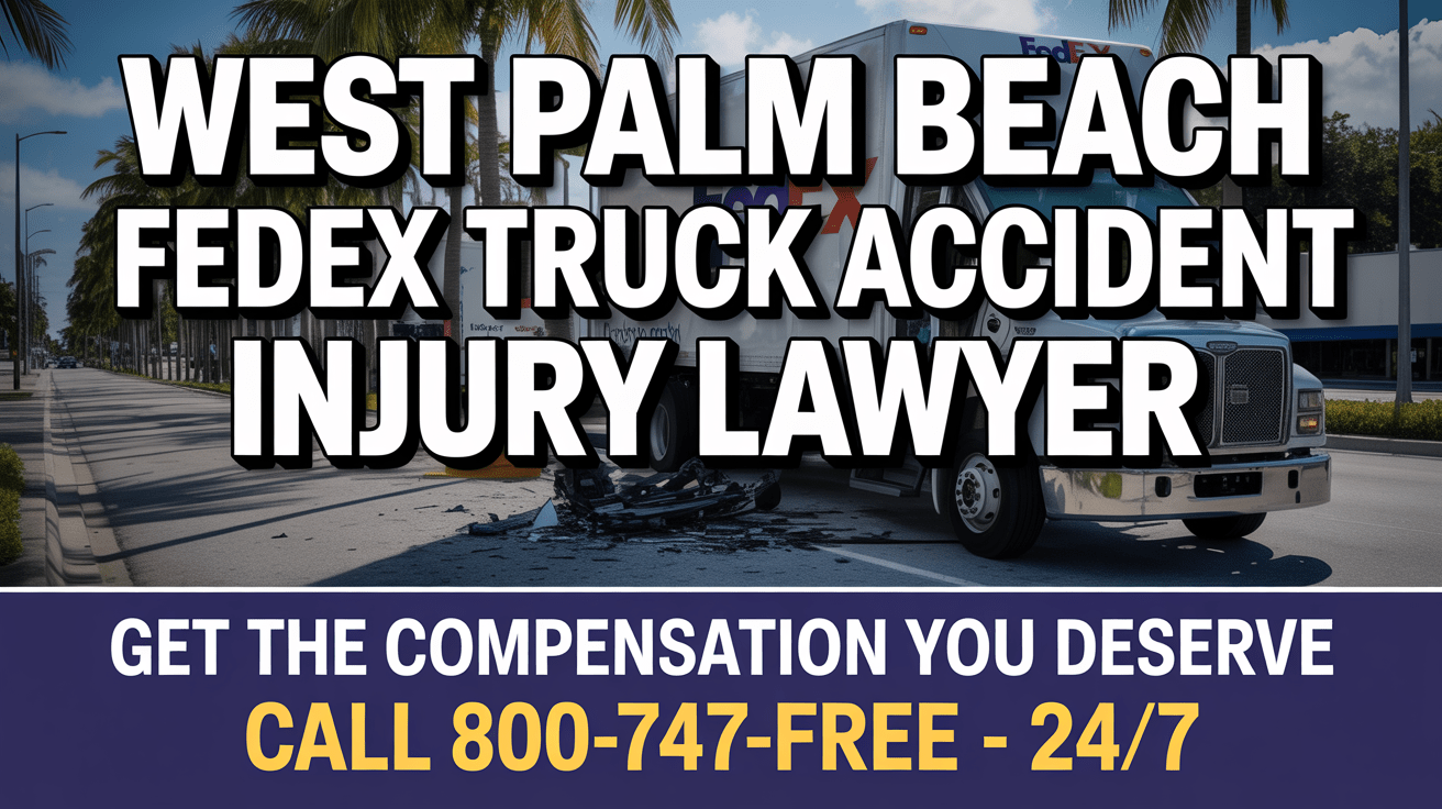 Abogado de Lesiones por Accidentes de Camiones de FedEx en West Palm Beach