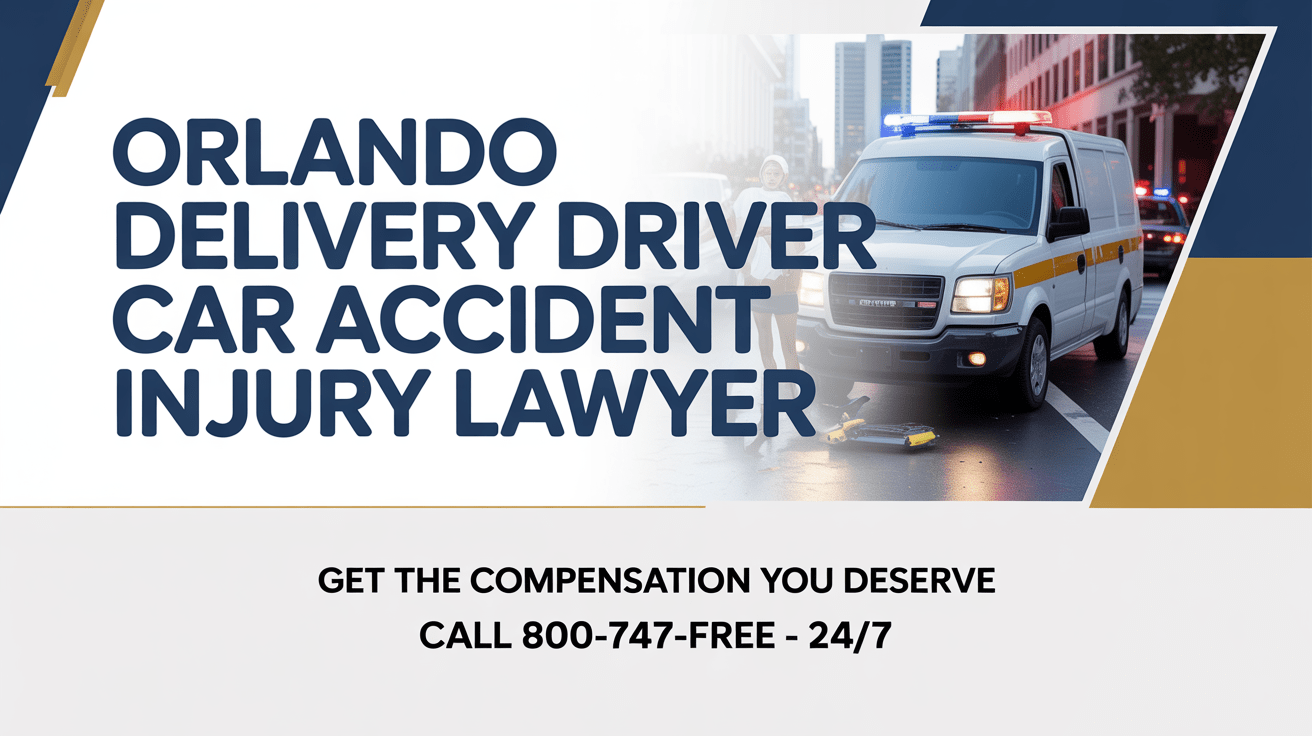 Abogado de lesiones por accidente de automóvil de conductor de entrega en Orlando