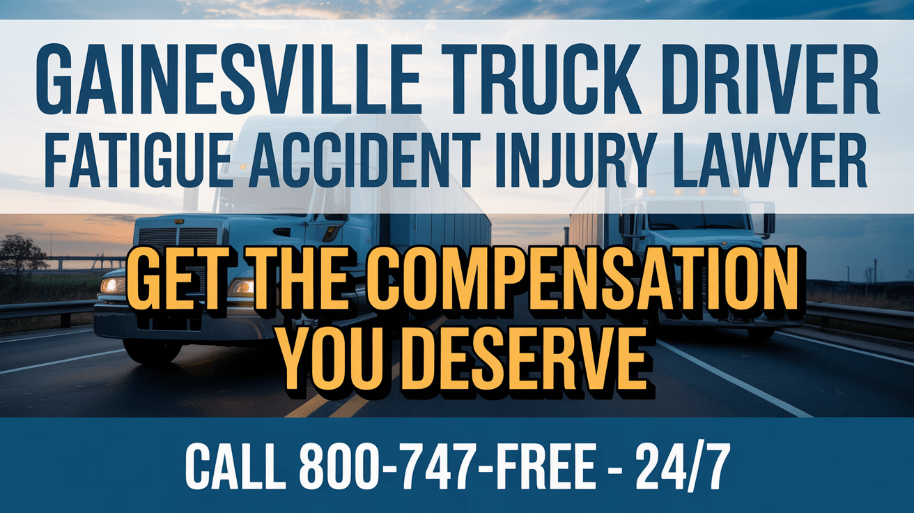 Gainesville Truck Driver Fatigue Accident Injury Lawyer