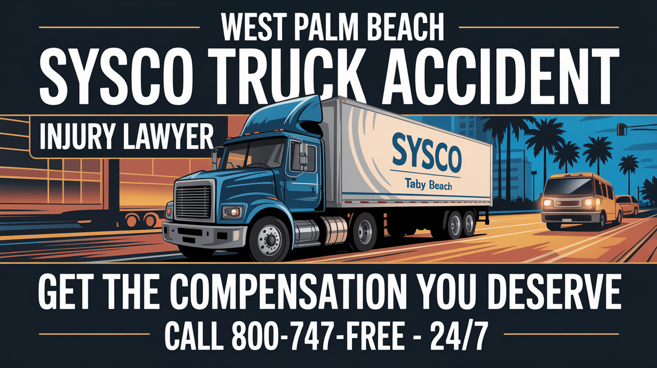 Abogado de lesiones por accidente de camión de Sysco en West Palm Beach