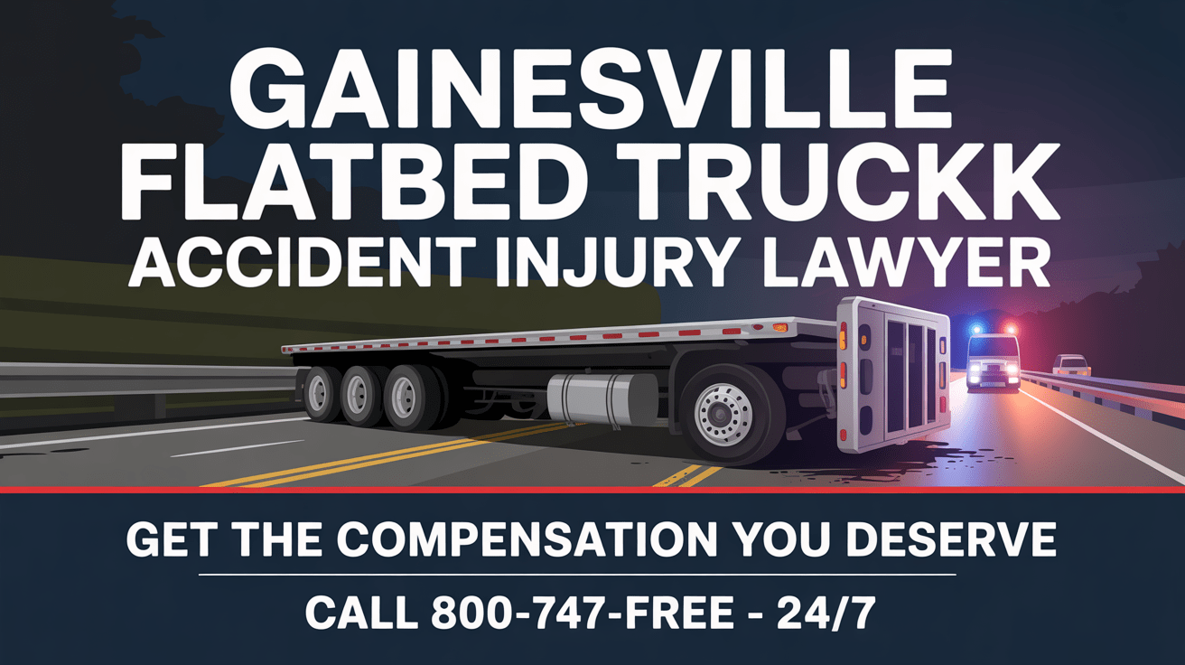 Abogado de Lesiones por Accidentes de Camiones de Plataforma en Gainesville