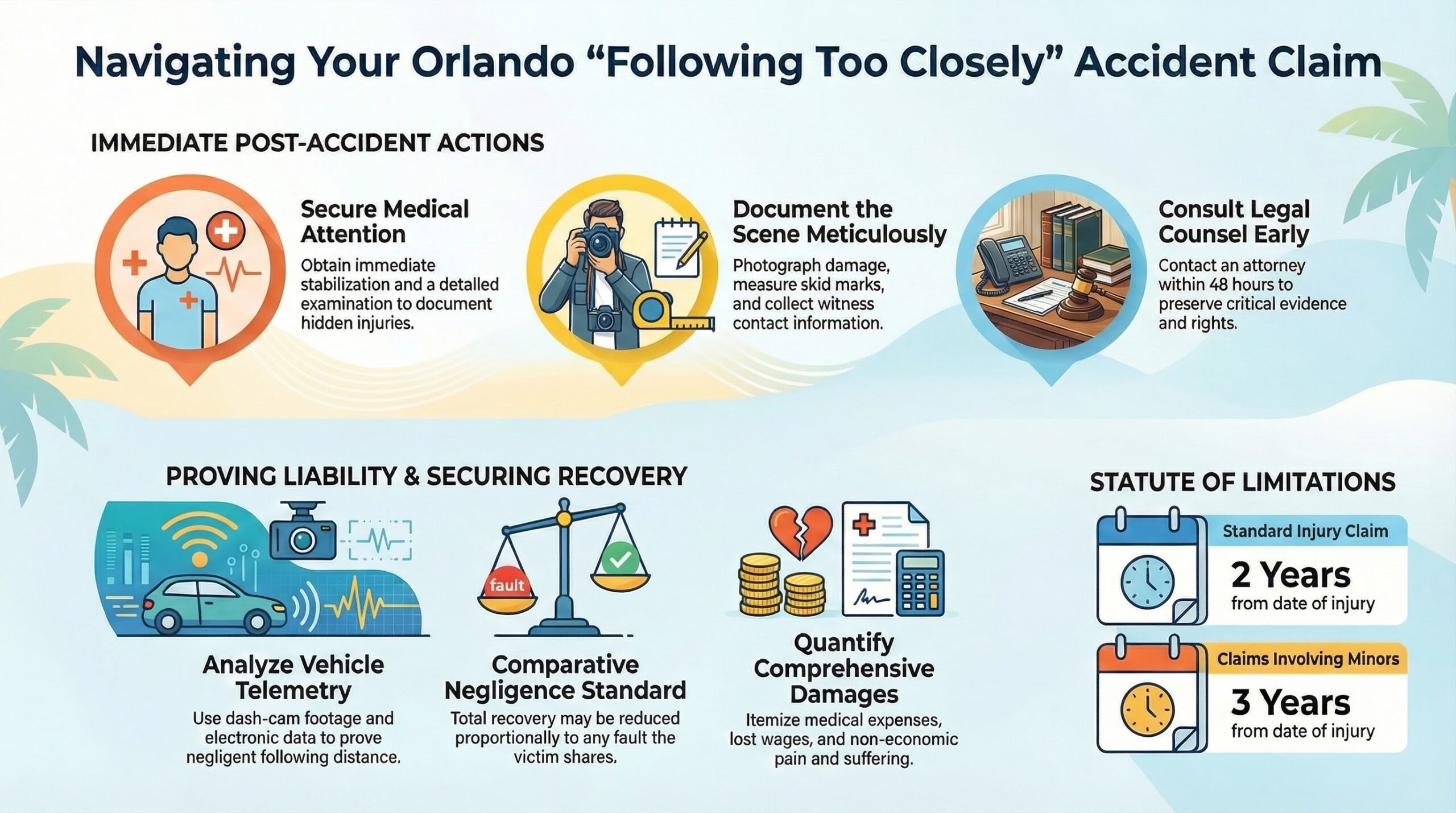 Guía del Proceso de Reclamo por Accidentes en Orlando