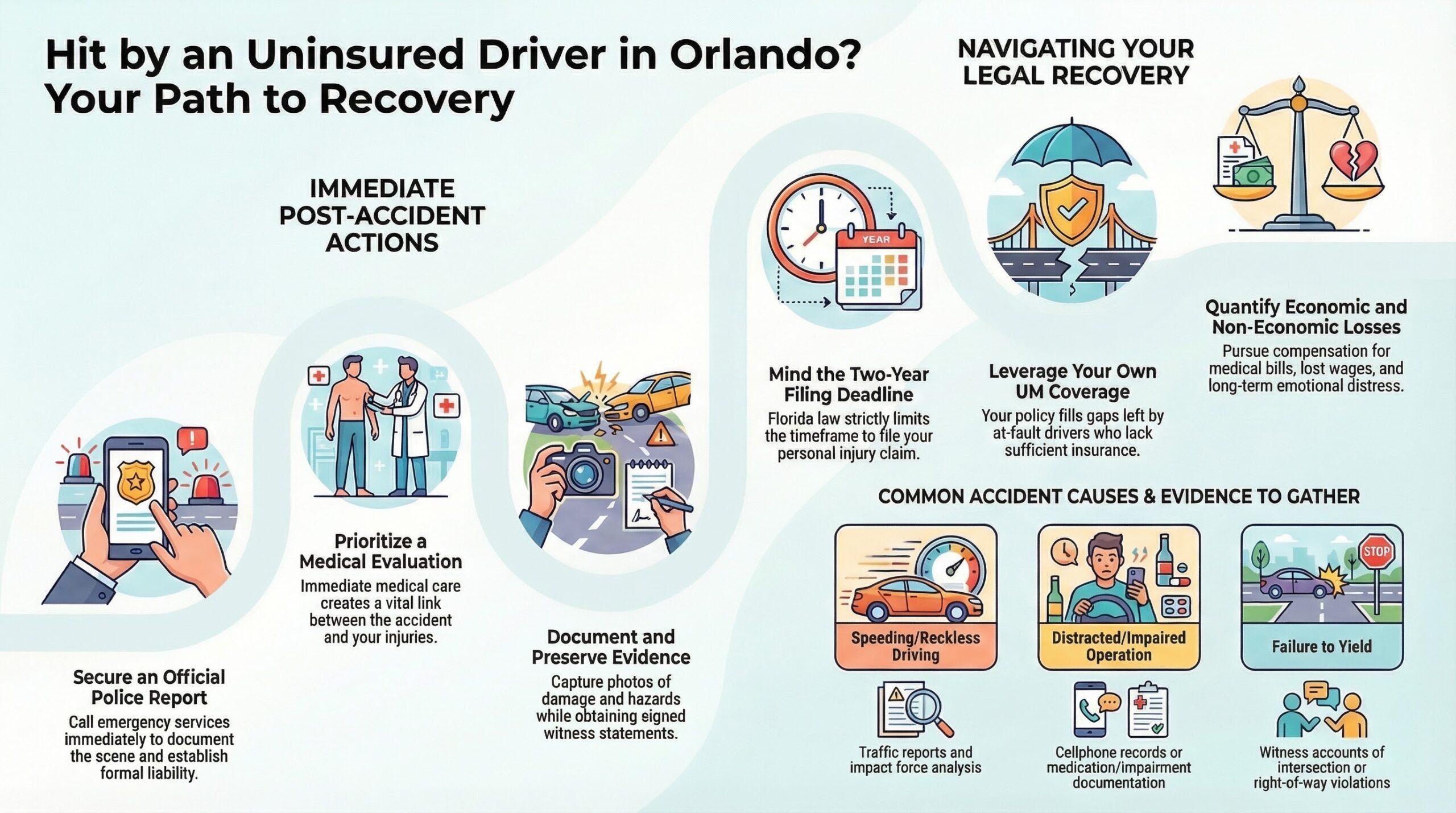 Abogado de Lesiones por Accidentes de Automóviles Sin Seguro en Orlando