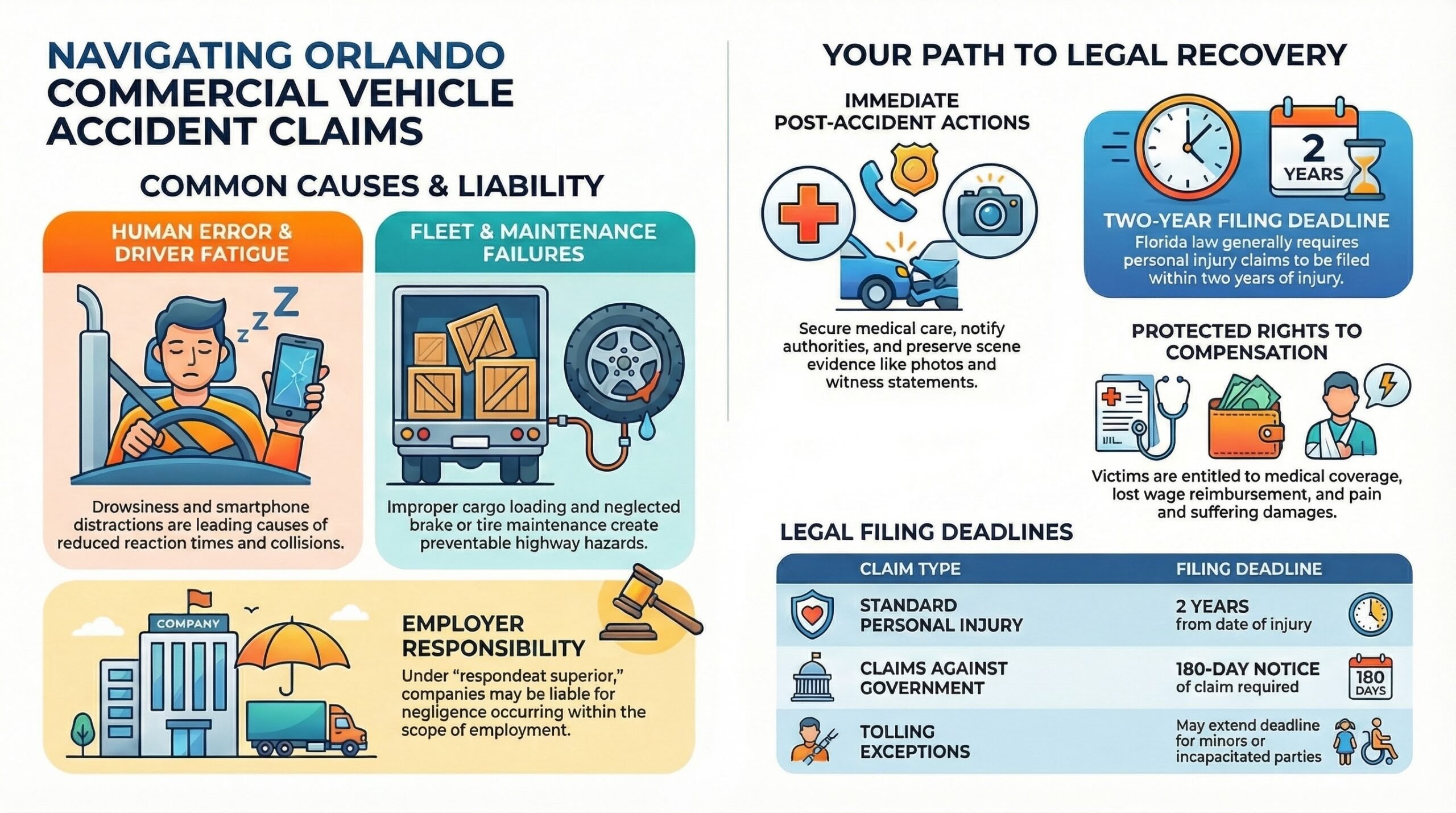 Guía de Reclamos por Accidentes de Vehículos en Orlando