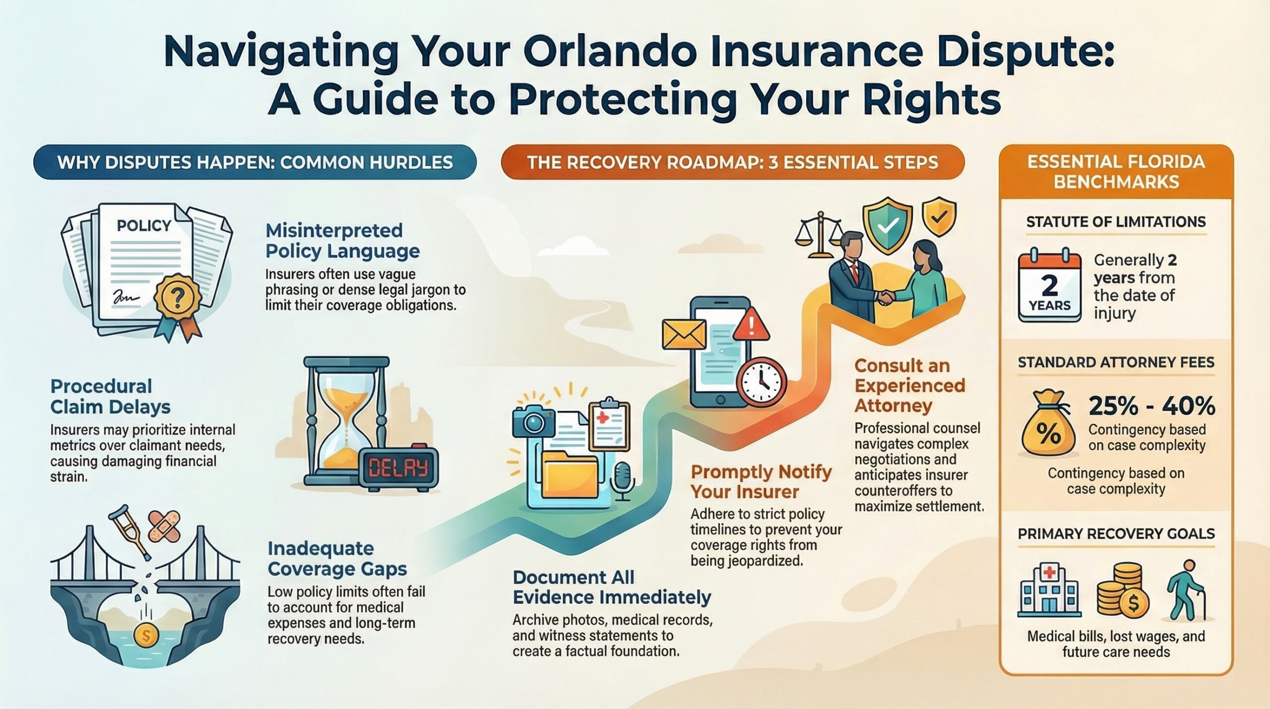 Abogado de Disputas de Seguros en Orlando