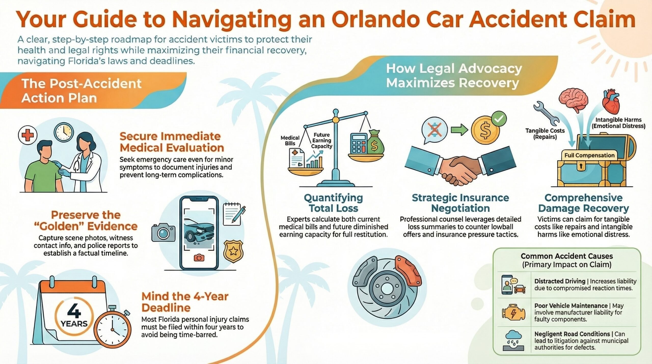 Abogado de Lesiones por Reclamo de Accidentes de Auto en Orlando