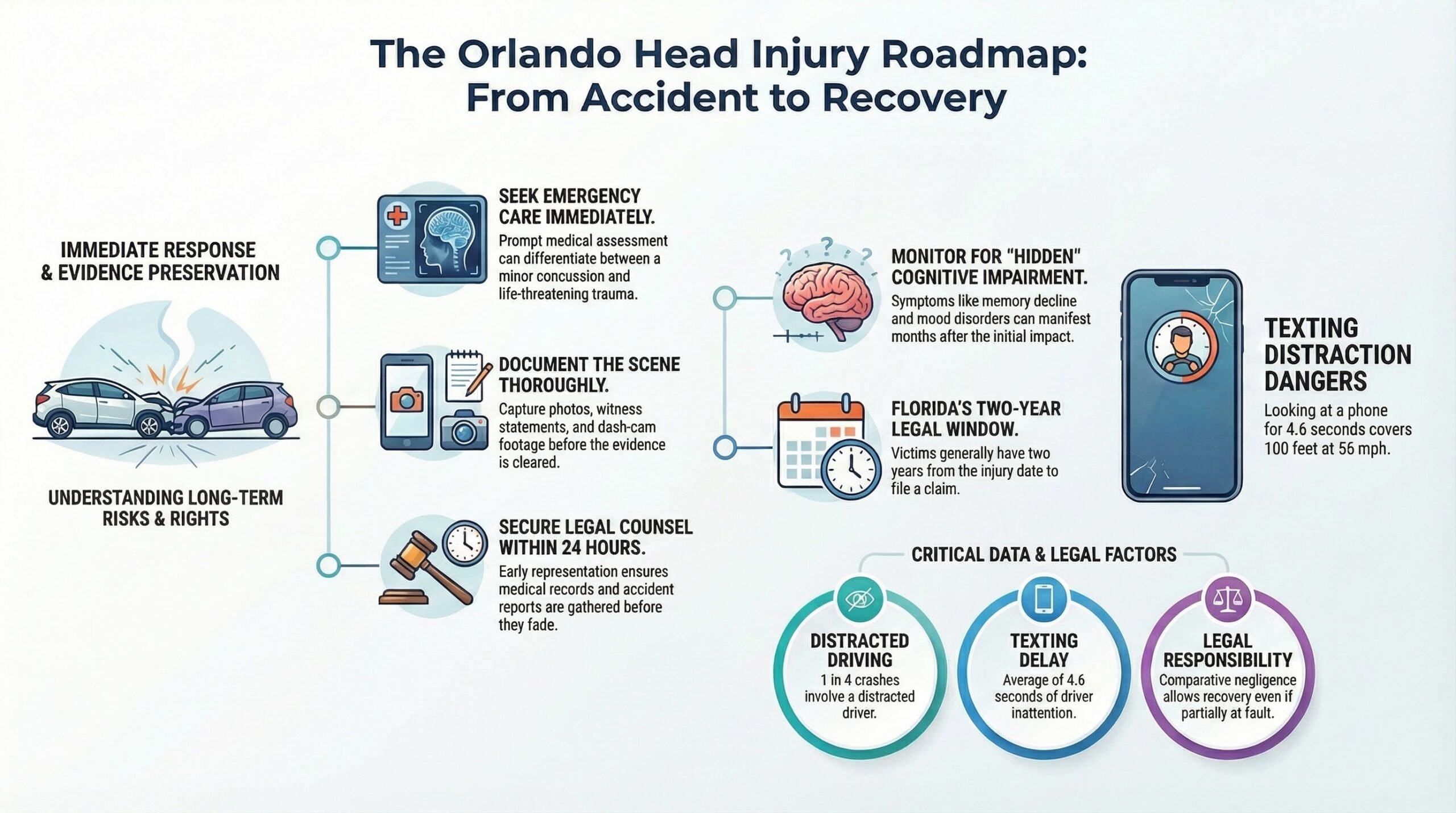 Abogado de Accidentes de Auto por Lesiones en la Cabeza en Orlando