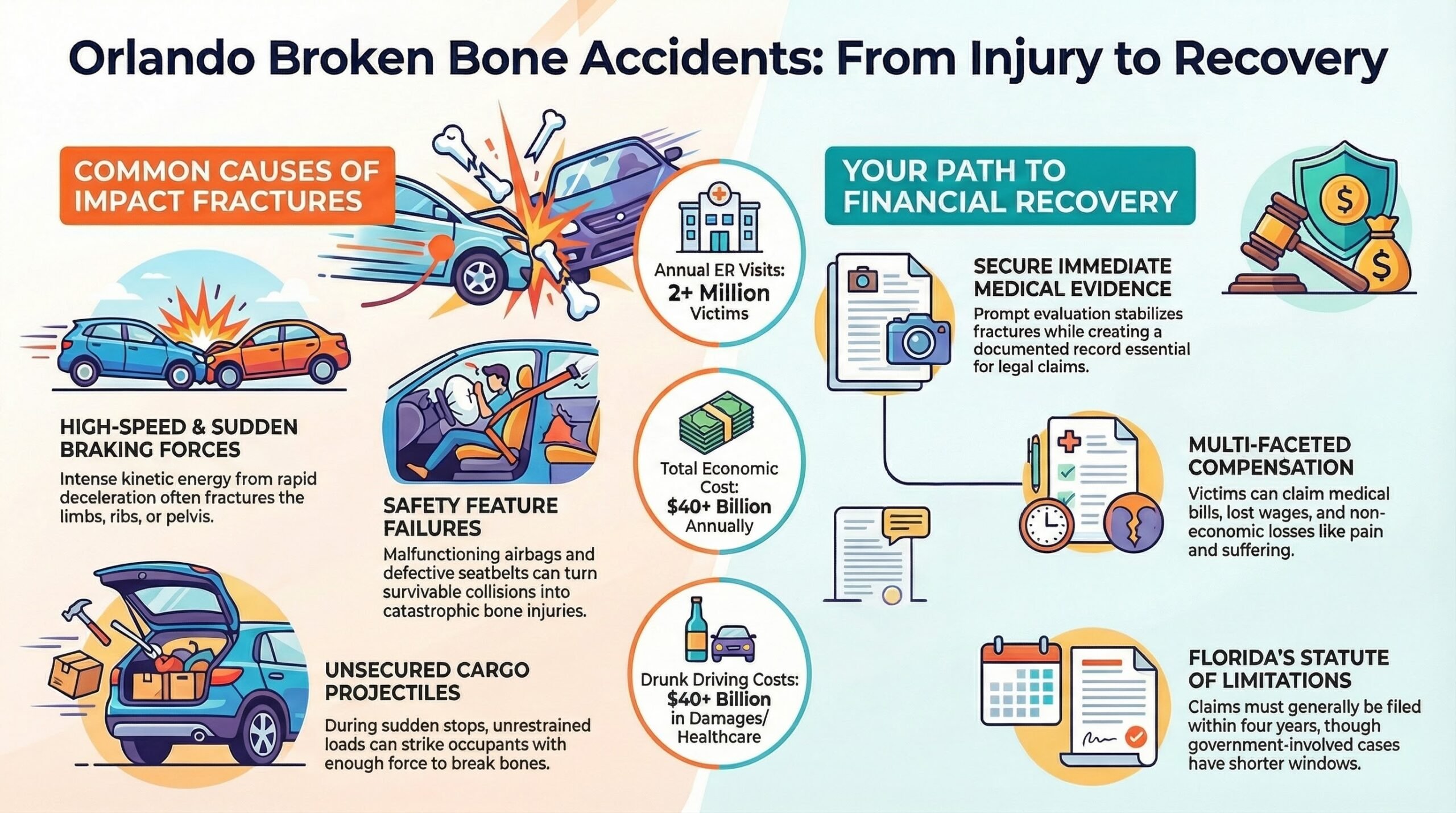 Orlando Broken Bone Car Accident Injury Lawyer