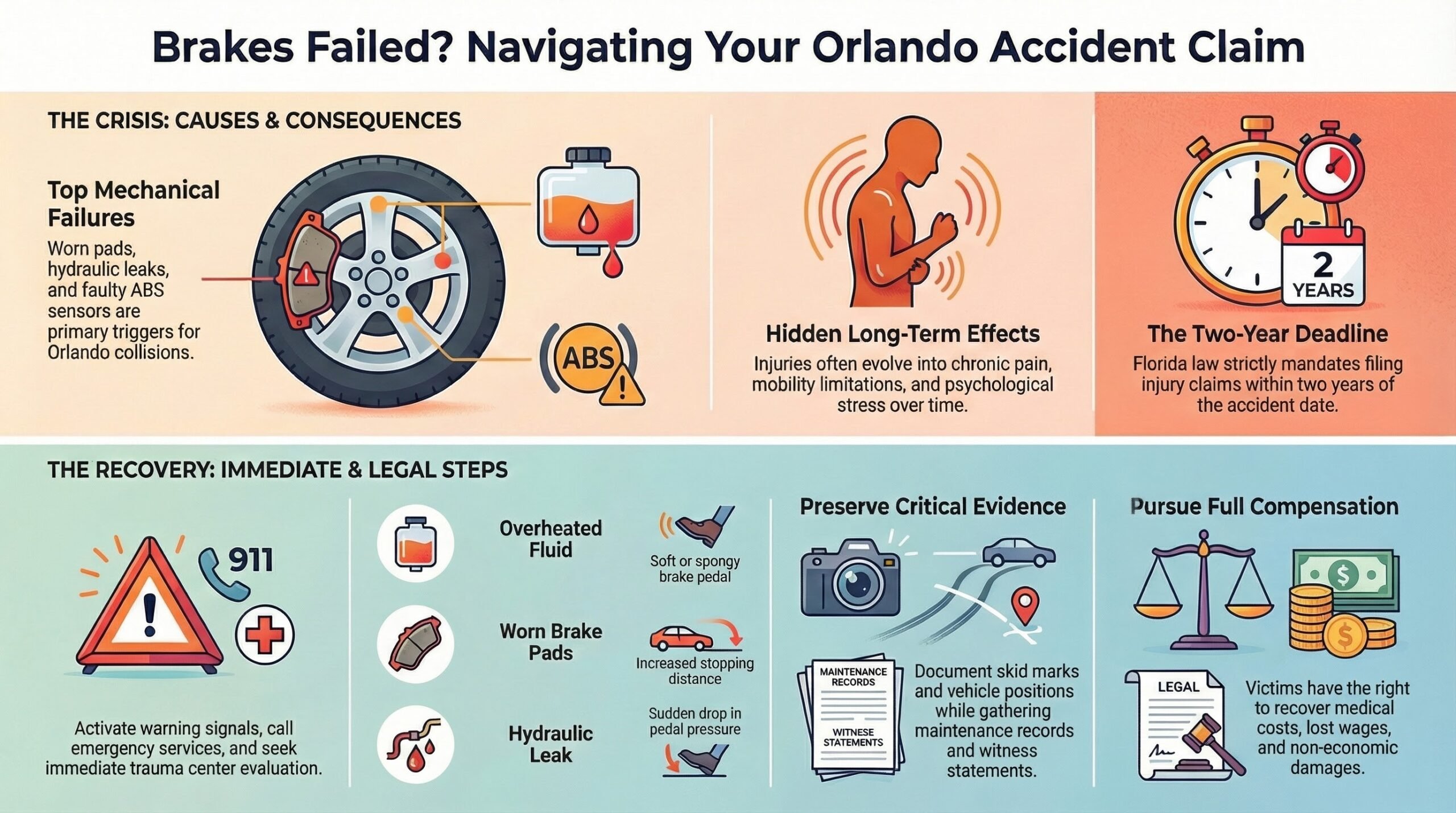 Orlando Brake Failure Claim Guide