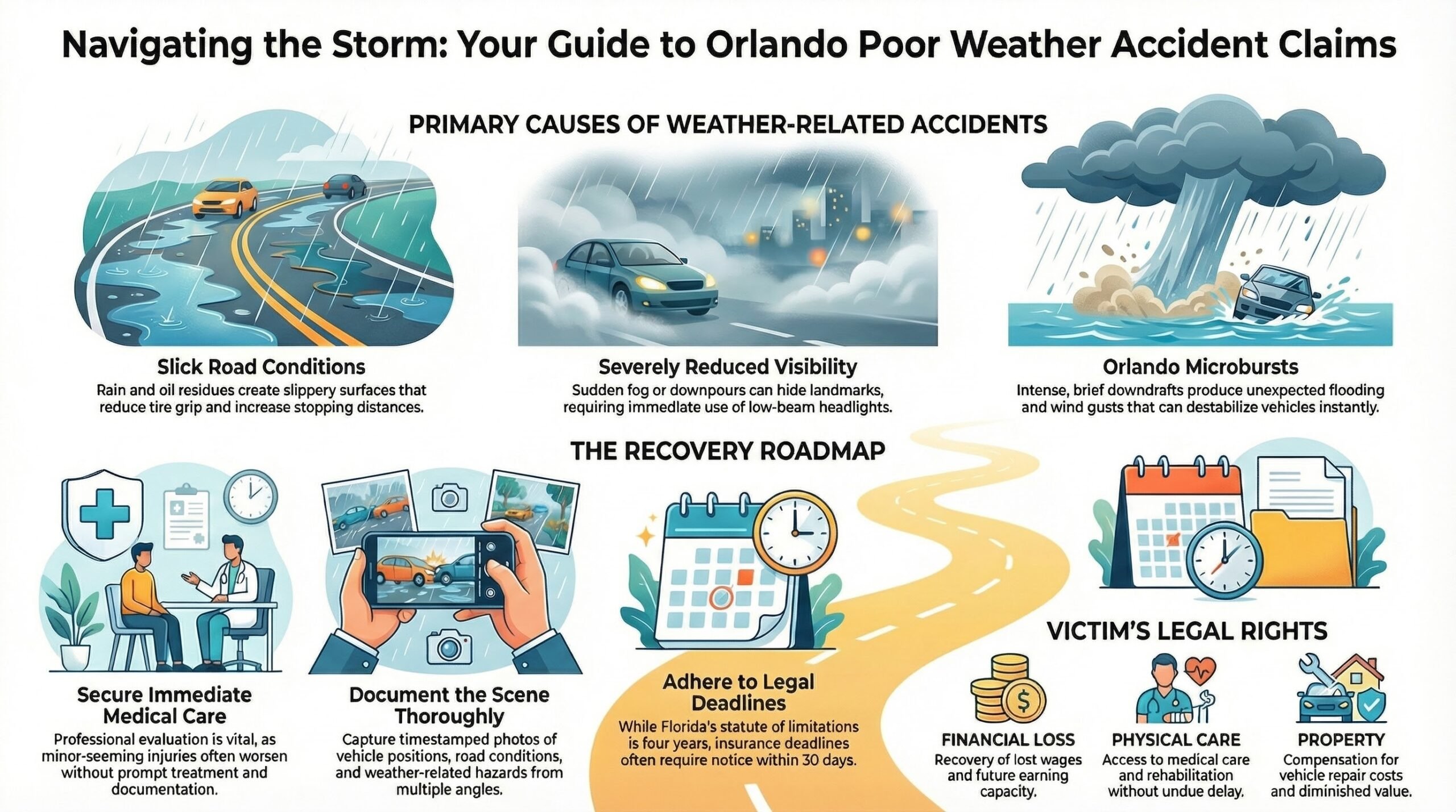 Guía de Reclamaciones por Accidentes Climáticos en Orlando
