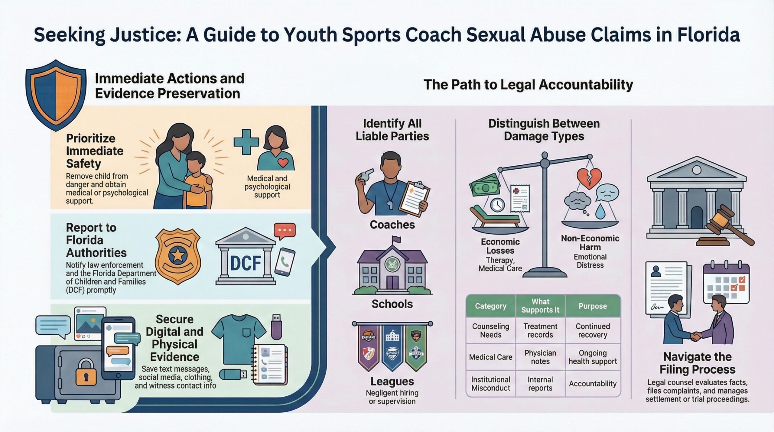 Abogado de Abuso Sexual de Entrenadores Deportivos Juveniles en Florida